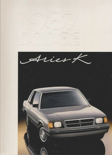 Dodge aries 1987 usa - aries, k