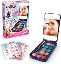 Style 4 Ever OFG 260 Compact Make Up Case, LED Mirror, 8 Eyeshadows, 3 Lip Glos