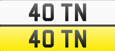40 TN DATELESS CHERISHED PRIVATE NUMBER PLATE DVLA REGISTRATION 2 X 2