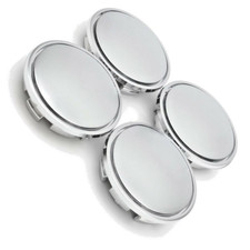 FIT AUDI 4X 65MM CHROME ABS PLASTIC CAR WHEEL CENTER RIM HUB COVER CAPS BLANK