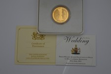 Royal Mint 2011 The Royal Wedding Gold Plated £5 Silver Proof Coin COA