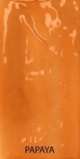 Joyful Papaya Orange Glossy Ceramic Wall Tile, 100mm x 200mm Metro Style.
