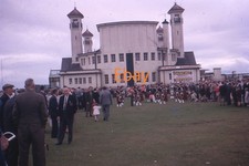 35mm Slide - Pipe Band Outside Ayr Pavilion, 1963