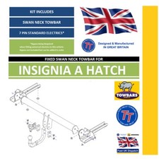 Swan Neck Towbar for Vauxhall Insignia A Hatch & Saloon 2008 to 2017 TT TV1SN