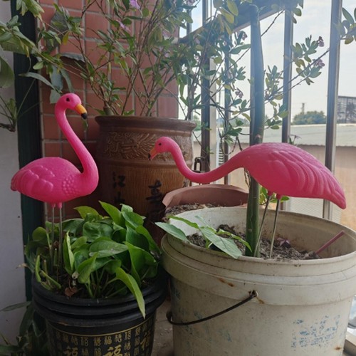 Flamingo garden stake yard - garden,
