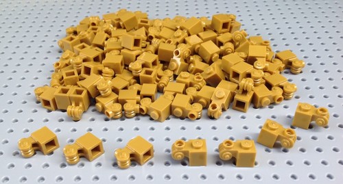 Lego pearl gold 1x1 brick - pearl,
