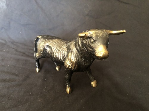 Vintage gilded bronze charging - vintage,