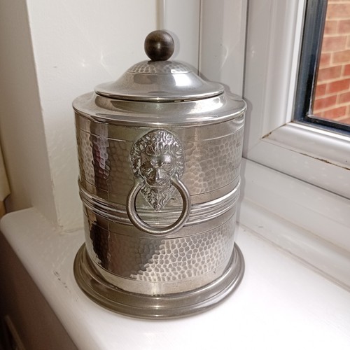Old english pewter biscuit - old,