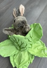 Puppet Company Bunny Rabbit Hare Cabbage/Lettuce Hand Puppet Pop Up Soft Toy VGC