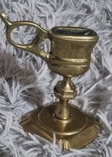 Antique Brass Standing Candle