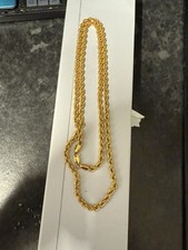 22k yellow gold rope chain