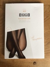 Wolford Energized Synergy 40 Leg Support Tights Medium Shade Gobi, RRP £43.00
