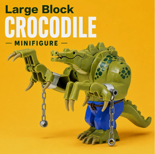 Large crocodile building block - building,