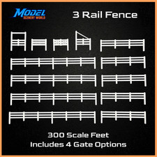 3 Rail Fence 300' + 4 Gates -
