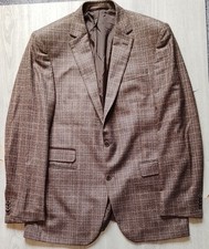 Carl Gross Mens Plaid Brown