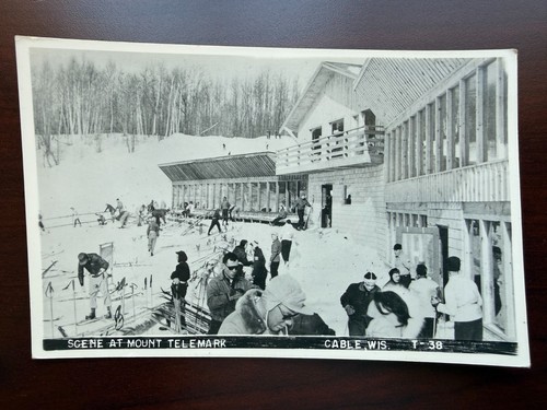 Rppc postcard telemark ski - telemark,