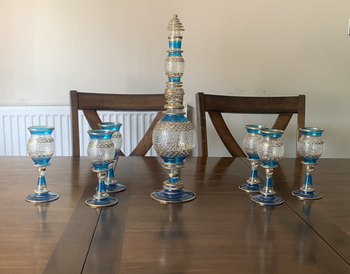 Blue clear decorative - &,