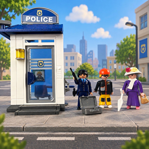 Playmobil police station - playmobil,