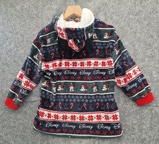 Christmas Jumper Disney Fleece Hoddie Festive Sweater Xmas Party S-M 128/146cm