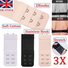 3pcs 2 Hook 3 Row Bra Extender Extension Bra Strap Strapless Underwear Maternity