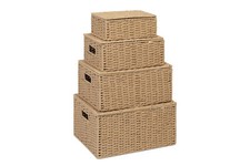 Storage Baskets Boxes Natural