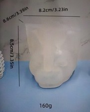 THREE-EYED CAT HEAD SILICONE MOULD MOLD Candle Soap Crafts Etc  New Sweet