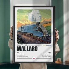Mallard Train Poster, Print
