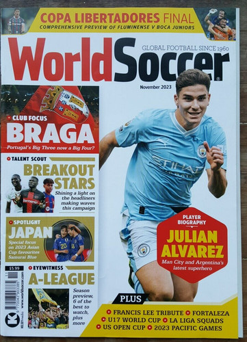 World soccer magazine november - soccer,