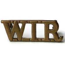 Original British West Indies Regiment W. Indian Colonial Shoulder Title Badge