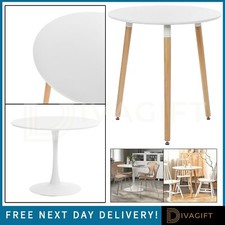 White round pedestal dining - round,