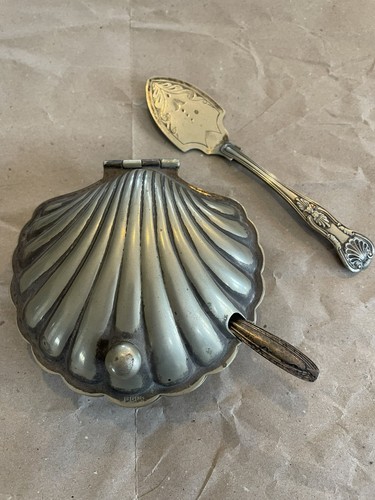 Vintage silver plated clam - vintage,