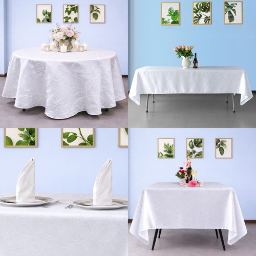 Damask jacquard table cloth - jacquard,