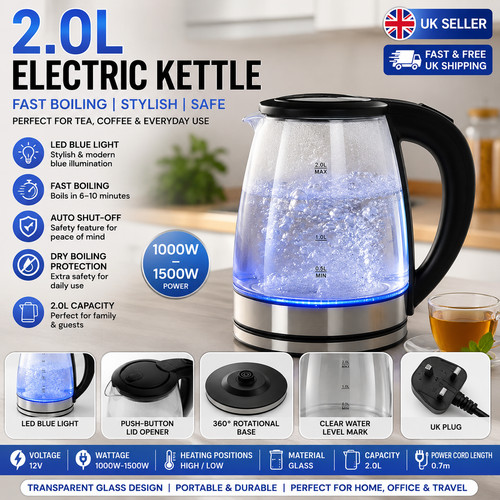 Glass electric kettle fast - electric,