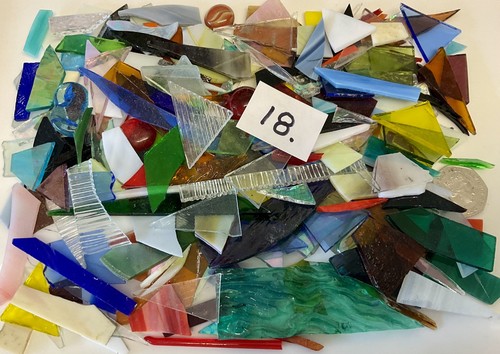 Stained glass offcuts - glass, mosaic