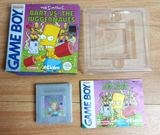 Gameboy Original The Simpsons Bart vs The Juggernauts Game Boxed Booklet Tested