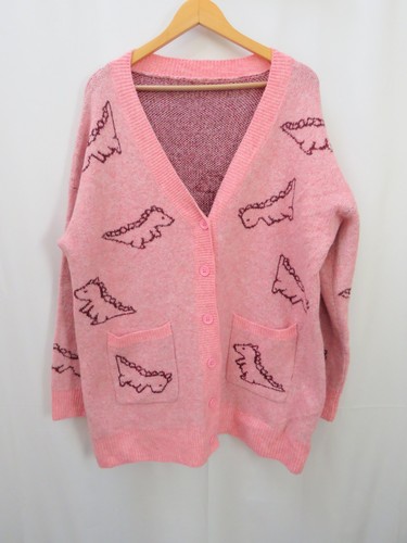 Dinosaur cardigan size pink - cardigan, 16