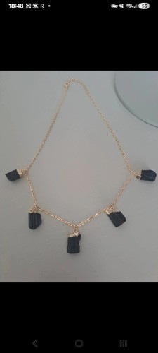 Black tourmaline jewellery set - jewellery,
