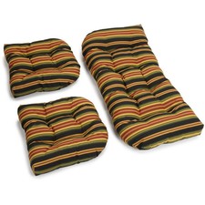 Blazing Needles 3-piece Settee