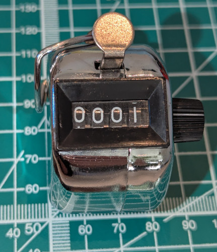 Mechanical tally counter - counter, 4
