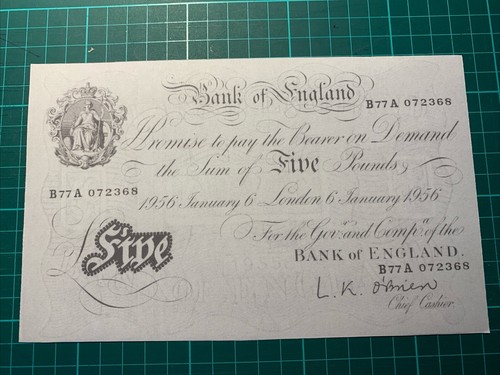 White pound note 1956 6th - pound,
