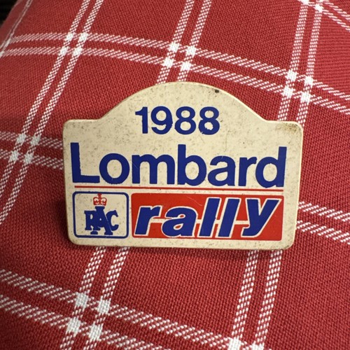 Lombard rac rally badge - lombard,