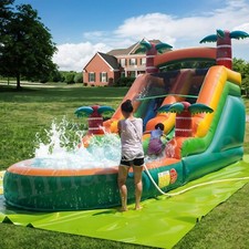 Commercial Inflatable Bounce House Water Slide With Blower for Kids and Adults