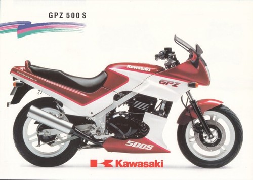 Kawasaki gpz 500 brochure - +,