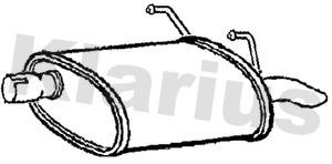 Rear muffler fits - rear,