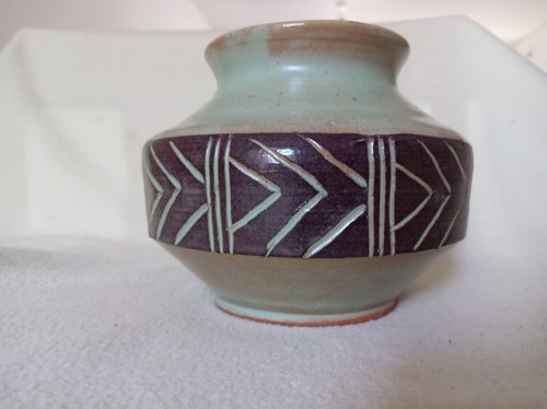Vintage studio pottery green - vintage,