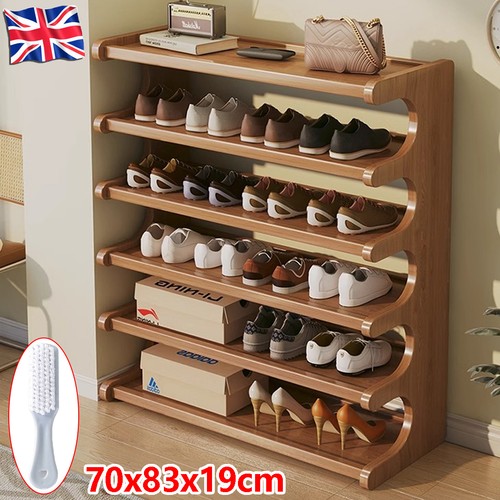 Tier wooden shoe rack - 6,