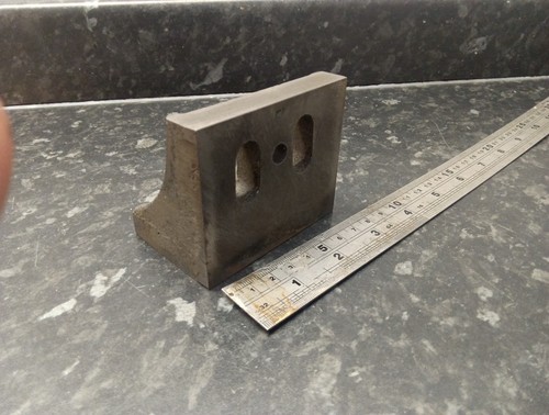 Vintage cast iron angle plate - cast,