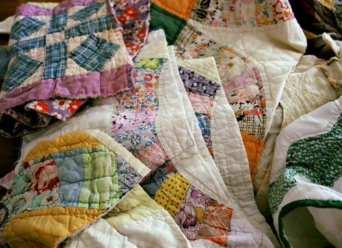 Vintage cutter quilt pcs - vintage,