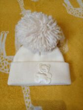 Unisex Baby With Teddy Bear Applique Bubble Hat