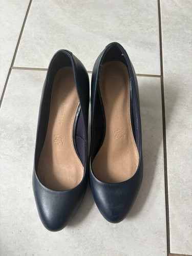 Navy blue shoes 3 inch - navy, shoes.